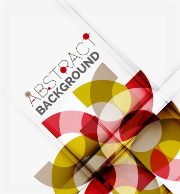 Geometrik vektör arka plan, daire şekilleri