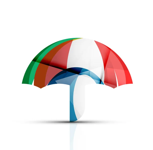 Paraply skydd logotyp — Stock vektor