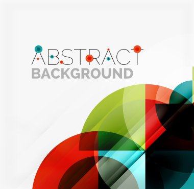 Geometrik tasarım arka plan - daireler