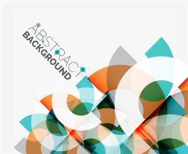 Geometrik vektör arka plan, daire şekilleri