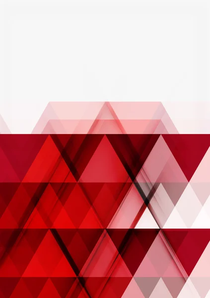 Triángulos superpuestos transparentes en blanco. Plantilla futurista mínima de negocios o tecnología — Archivo Imágenes Vectoriales