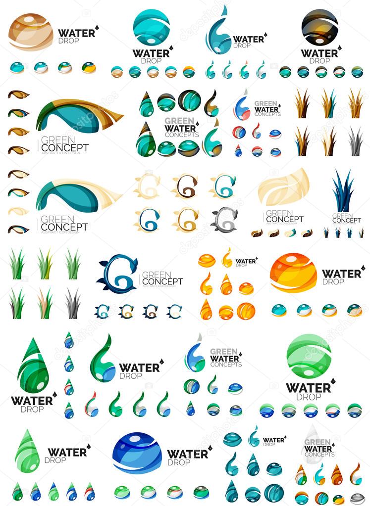 Eco nature concepts, icon set