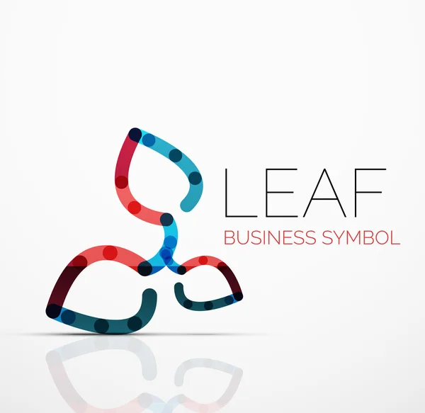 Векторная абстрактная идея логотипа, эко лист, растение природы, зеленая концепция бизнес икона. Креативный логотип — стоковый вектор
