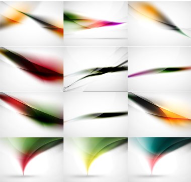 Arka plan ayarlamak, dalga şablonları bulanık. Vektör