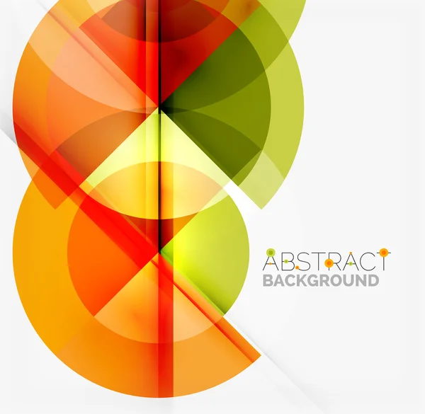 Geometric design abstract background - circles — Stock Vector