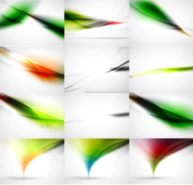 Arka plan ayarlamak, dalga şablonları bulanık. Vektör