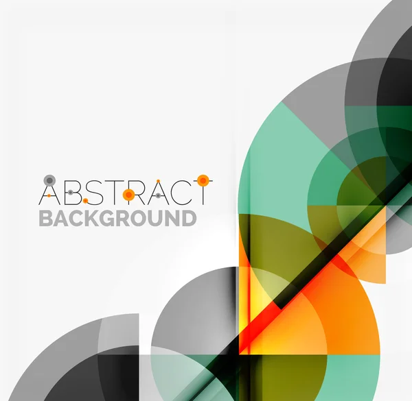 Diseño geométrico fondo abstracto - círculos — Vector de stock