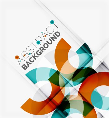 Geometrik vektör arka plan, daire şekilleri