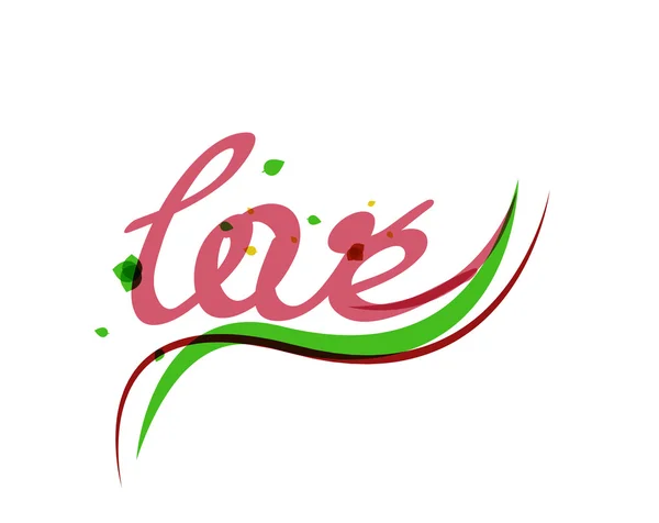 Love lettering word — Stock Vector