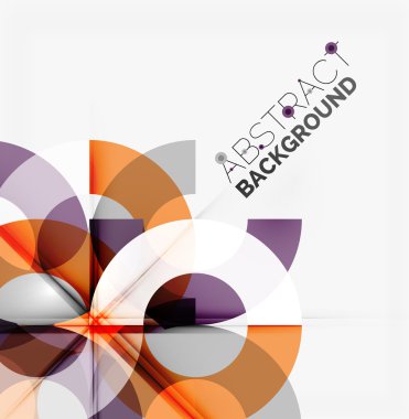 Geometrik vektör arka plan, daire şekilleri