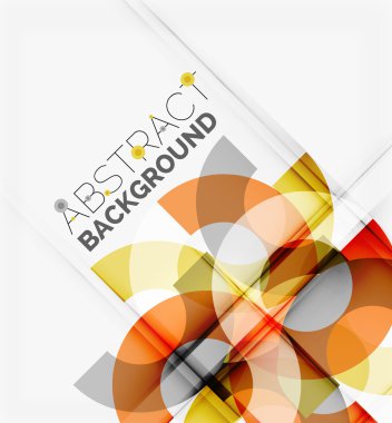 Geometrik vektör arka plan, daire şekilleri