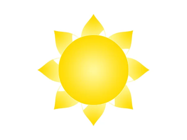 Symbol för solen — Stockfoto