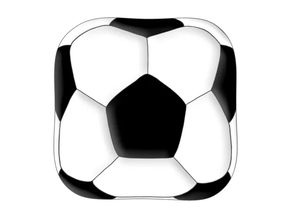 Fyrkantiga fotboll — Stockfoto