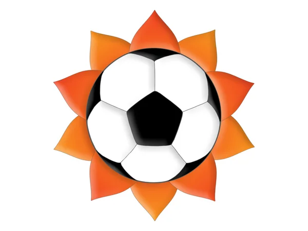 Voetbal zon — Stockfoto