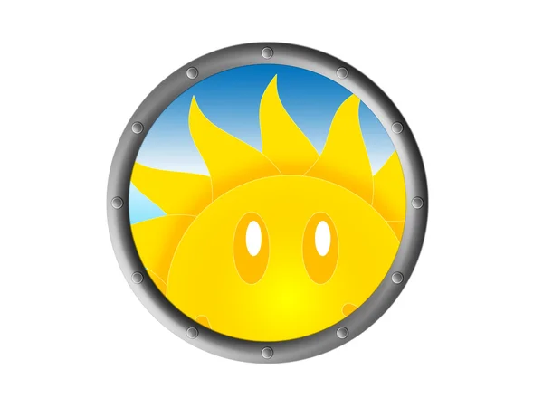 Símbolo do olhar de sol — Fotografia de Stock
