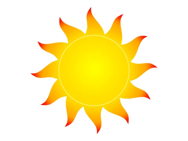 Символ сонця — стокове фото