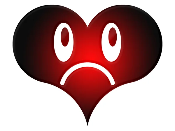 El corazón enojado — Foto de Stock