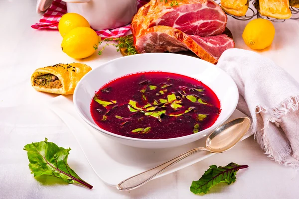 Beet green soup — Stock Photo, Image