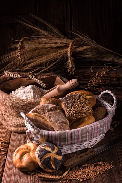 Fresh backed rolls — Stock Photo, Image