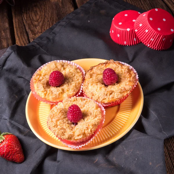 Cheesecake Muffins aux framboises — Photo