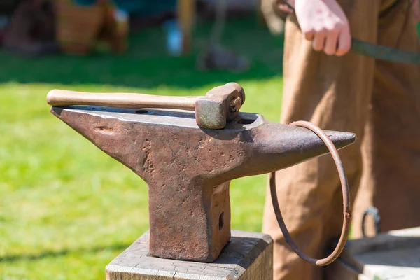 Close up view of armourer — Stock Photo, Image