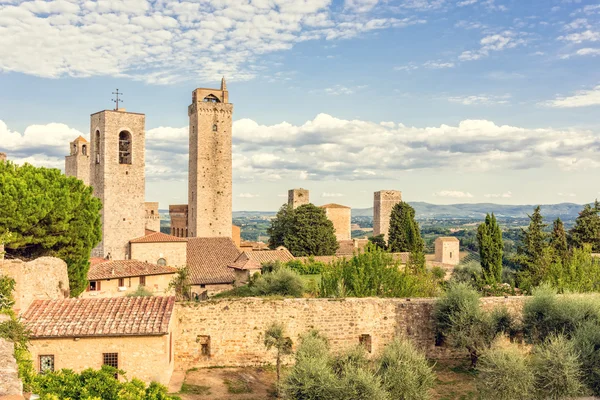 San Gimignano widok — Zdjęcie stockowe