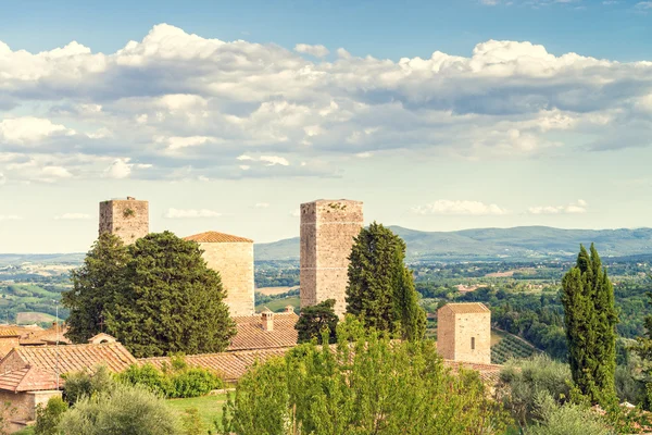 San Gimignano vista — Foto Stock