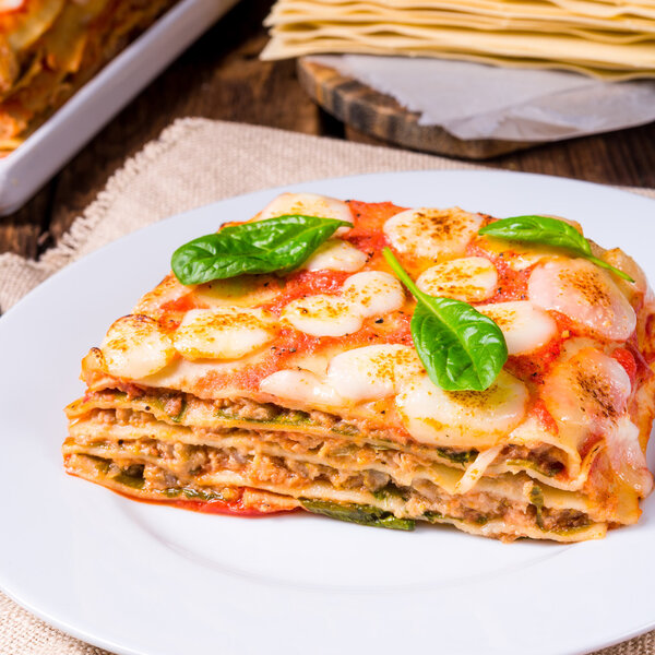 Fresh appetizing lasagne