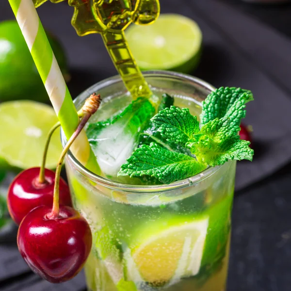 Čerstvý mojito s ovocem — Stock fotografie