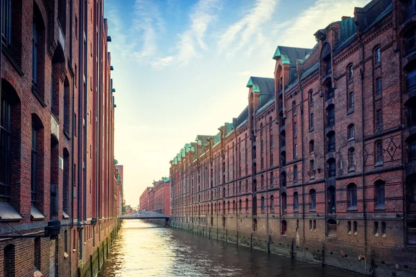 Straßenansicht in Hamburg — Stockfoto