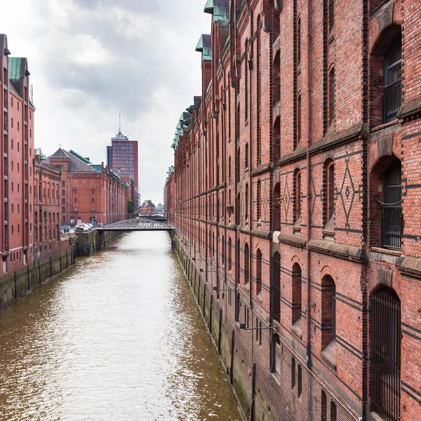 Straßenansicht in Hamburg — Stockfoto