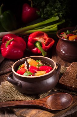 Taze ev yapımı ratatouille