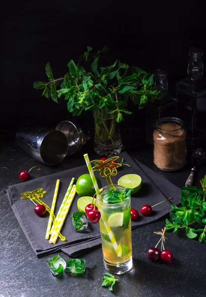 Čerstvý mojito s ovocem — Stock fotografie