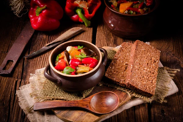 Fresh homemade ratatouille — Stock Photo, Image