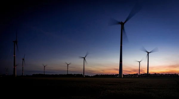 Windkraftfeld — Stockfoto
