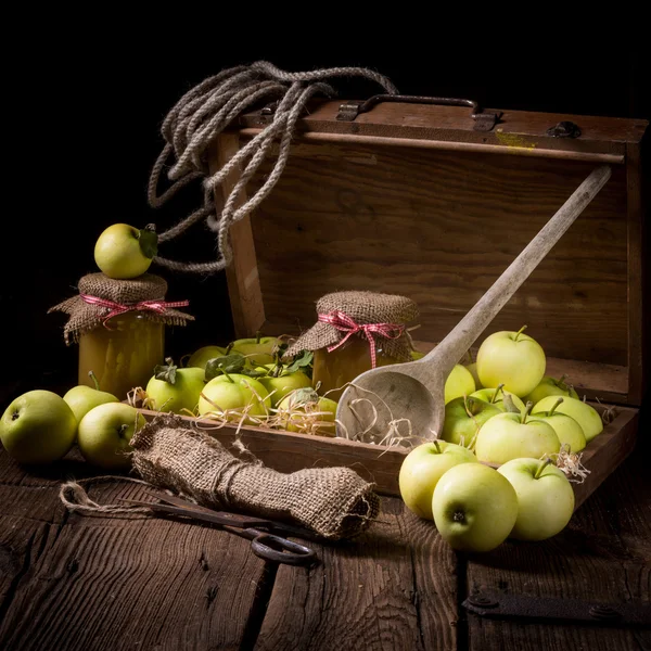 Sugo di mele bianco trasparente — Foto Stock
