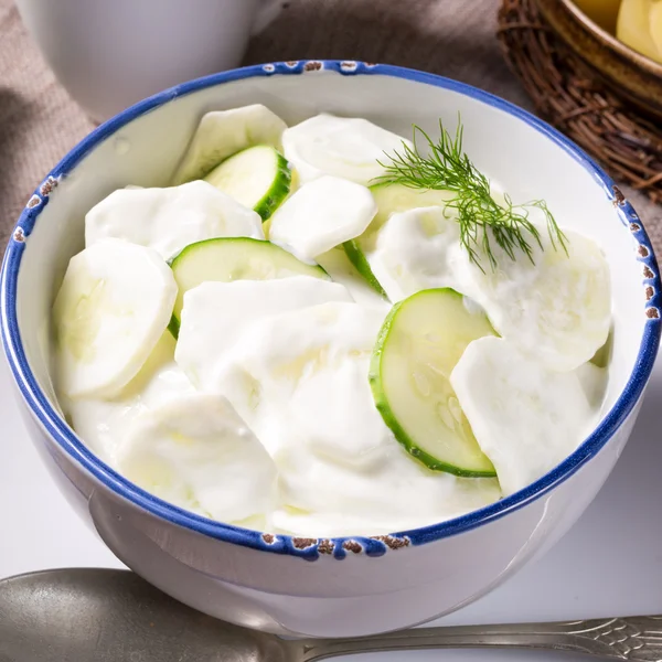 Ensalada de pepino polaco Mizeria — Foto de Stock