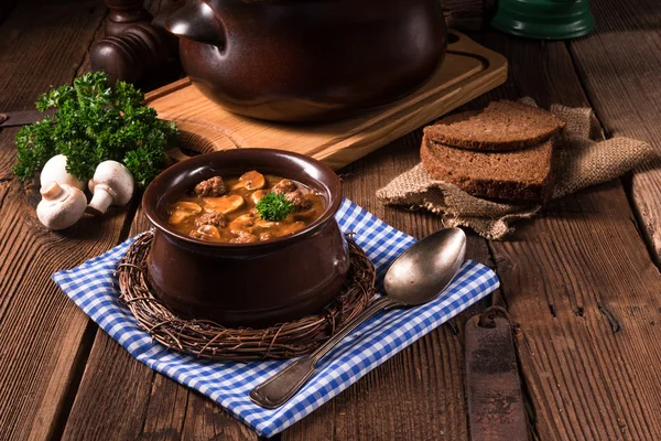 North German mock turtle soup — Stock Photo, Image