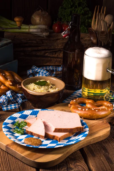 Delicious Bavarian meatloaf — Stock Photo, Image