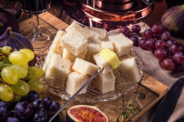 Συστατικά για fondue φρούτων — Φωτογραφία Αρχείου