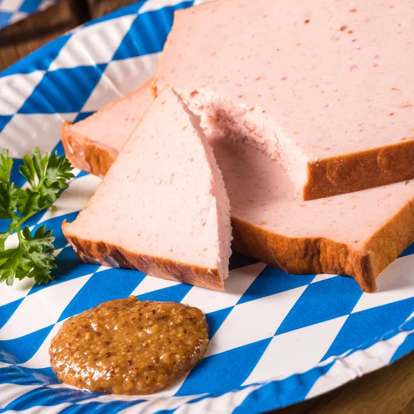 Delicious Bavarian meatloaf — Stock Photo, Image