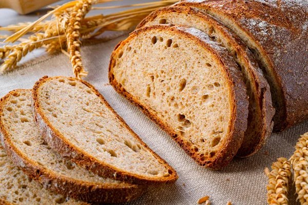 Delicious Mixed Rye Bread Also Called Gray Bread — Stock Photo, Image