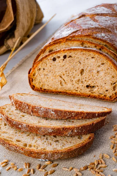 Läckert Blandrågbröd Även Kallat Grått Bröd — Stockfoto