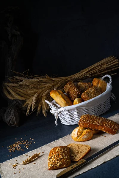 Deliciosos Crocantes Rolos Café Manhã — Fotografia de Stock