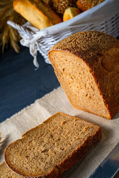 Delikat Rågbröd Bordet — Stockfoto