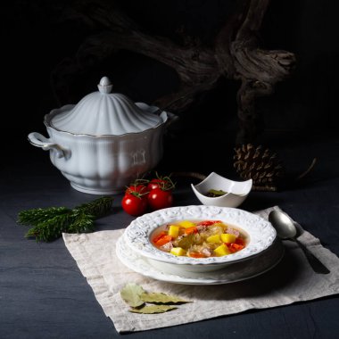 Kapusniak Lezzetli Polonya lahana turşusu çorbası