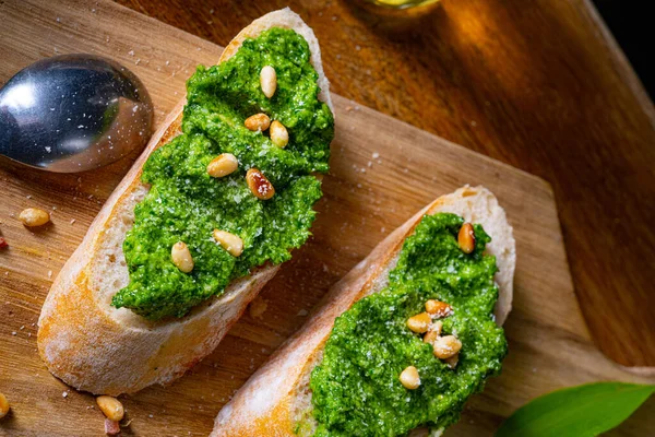 ากระเท Pesto Baguette — ภาพถ่ายสต็อก