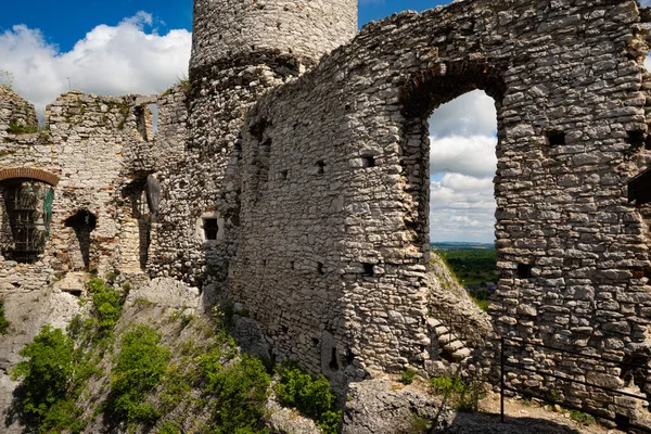 Old Castle Ruins Ogrodzieniec — Stock Photo, Image