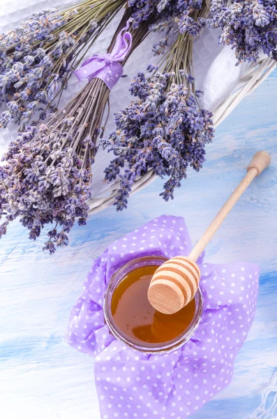 Lavendel honung — Stockfoto