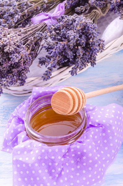 Lavendel honung — Stockfoto